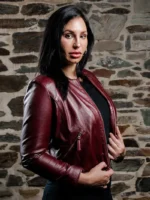 Women’s Cropped Fashion Leather Jacket