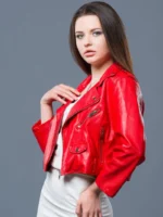 Women’s Cropped Leather Jacket