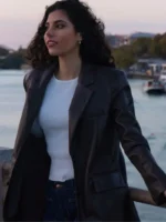 Women’s Leather Blazer Coat