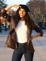 Women’s Leather Blazer Coat