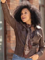 Women’s Leather Bomber Jacket