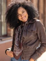 Women’s Leather Bomber Jacket