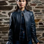 Women's Leather Cafe Racer Jacket