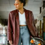 Women’s Long Leather Coat