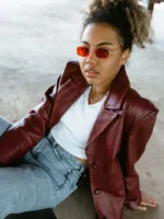 Women’s Long Leather Coat