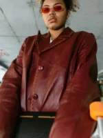 Women’s Long Leather Coat