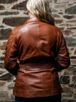 Women’s Long Leather Jacket