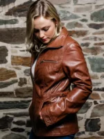Women’s Long Leather Jacket