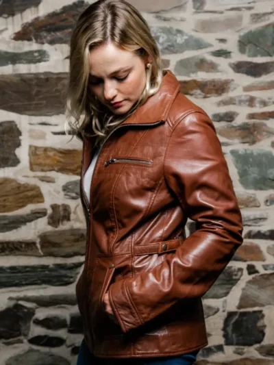 Women’s Long Leather Jacket