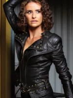 Studded Leather Jacket For Women