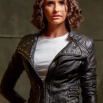 Women’s Studded Biker Leather Jacket