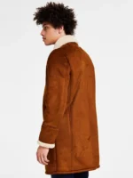 Men's Suede Shearling Overcoat
