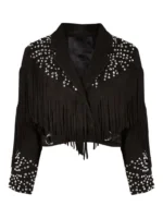 Cowgirl Studded Fringe Jacket