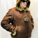 Shearling Leather Bomber B3 Pilot Jacket