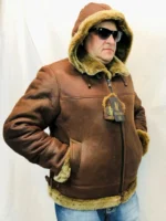 Shearling Leather Bomber B3 Pilot Jacket
