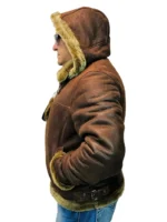 Shearling Leather Bomber B3 Pilot Jacket