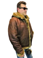 Shearling Leather Bomber B3 Pilot Jacket
