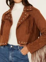 26 International Women's Faux Suede Jacket