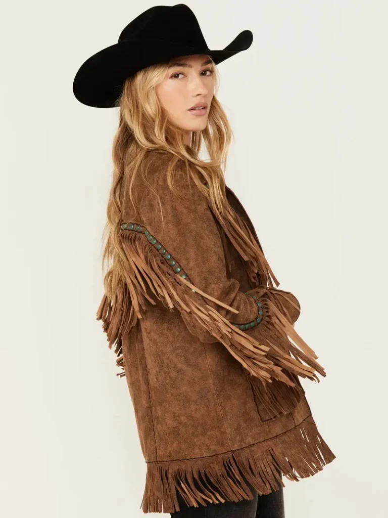 Double D Ranch Womens Boring The Devil Fringe Jacket 1 Double D Ranch Women's Boring The Devil Fringe Jacket