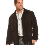 Liberty Wear Men's Suede Fringe Western Jacket