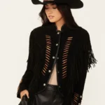 Scully Women's Beaded and Lace Fringe Jacket