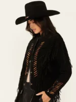 Scully Women's Beaded and Lace Fringe Jacket