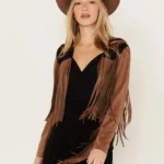 Vocal Women's Star Faux Fringe Jacket