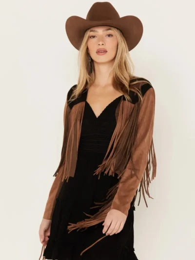 Vocal Women's Star Faux Fringe Jacket