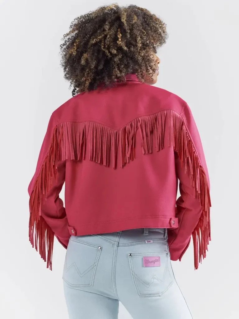 Wrangler® X Barbie™ Womens Fringe Wrancher Jacket 6 Wrangler® X Barbie™ Women's Fringe Wrancher Jacket