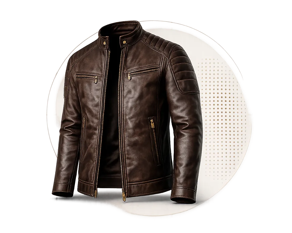 custom leather jacket banner